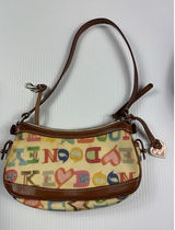 Dooney & Bourke Coated Rainbow‎ Doodle Graffiti Handbag Purse Photo 0