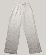 ARKET Linen Pleated Wide Leg Trousers 34 Beige 100% Linen Minimalist 1063502-001 Photo 0