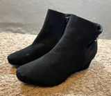 1046 | Dream Pairs Felicia-1 Rhinestone Wedge Ankle Booties‎ Black Womens 9 Photo 0