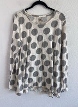 NWT Magnolia Pearl Dylan Go Go Dot Cotton Jersey Distressed Oversized OS Photo 0