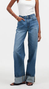 Madewell Superwide-Leg Jeans in Fannin Wash in fannin wash sz. 25 Photo 0