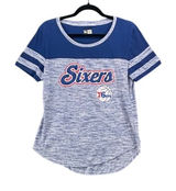 Philadelphia 76ers Womans Shirt Large Fitted Preppy Basketball Championship Photo 0