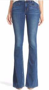 Joe's Jeans Deep Blue flawless the mustang Flared Wide-Leg Jeans size 28. Photo 0