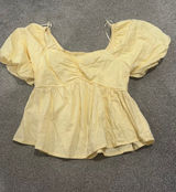 cute babydoll top Yellow Size M Photo 0