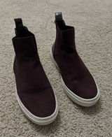 H&M Women’s Slip-On Sneakers in Burgundy/Maroon Photo 0