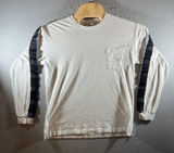 1332 | PINK Victoria's Secret Sequin Dog Iridescent Tape Tee White Women L‎ Photo 0