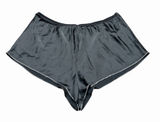 Victoria's Secret Satin Sleep Shorts Size XL Black Rhinestone Trim Photo 0