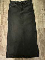 Hidden Long Dark Wash Denim Skirt, M Photo 0