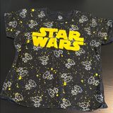 Disney Star Wars Princess Leia Graphic T-Shirt Black Yellow XL‎ Ladies Photo 0