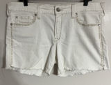 Ariat Women's White High Rise Boyfriend 5" Shorts Size 32R Embroidered Photo 0