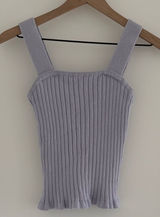 Madewell Ribbed Tank Top in Lavender Photo 0