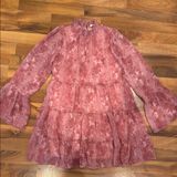Altar’d state pink tier dress size small Photo 0