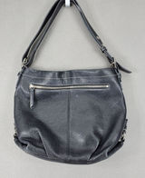 Coach Y2K Hobo Bag Black Pebbled Leather Silver Hardware F15064 Medium VTG Photo 0