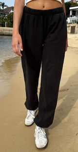 Brandy Melville Black Rosa Jogger Sweats Photo 0