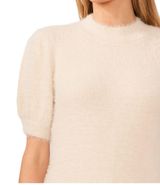 Cream Short Sleeve Sweater Photo 0