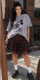Vintage Disney Store Mickey Mouse Sketch Graphic Tee XL Made in USA Grey Photo 0