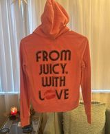 Juicy Couture Zip Up cotton cozy graphic on back y2k Photo 0