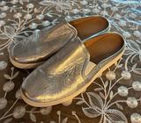 UGG Luci metallic leather mule slip-ons in‎ silver women's 10 Photo 0