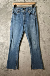 Citizens of Humanity Georgia‎ High Rise Bootcut Jeans Light Wash 28 X 32” Slit Photo 0