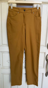 Lululemon City Sleek 5 Pocket High Rise Pant Ochre Brown W5CZIS Womens Size 4 Photo 0