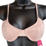 Xhilaration Pink Shimmer Bikini Top Swimsuit‎ Adjustable Straps XS Photo 0