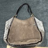 Brahmin Thelma Tote Chardonnay – Croc‎ Embossed & Suede Photo 0