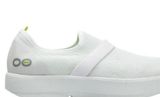 OOFOS OOmg Low Slip On Shoes OOfoam Impact Absorption OOtex Stretch White 9.5 Photo 0