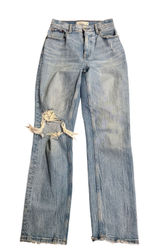 Abercrombie & Fitch Curve Love The 90s Straight Ultra High‎ Rise Jeans 24S Photo 0