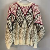 EMPORIO GITANO VINTAGE KNIT‎ SWEATER S Geometric Pink Black Beige Photo 0