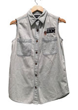Vintage LA Loving Denim Vest‎ Embroidered Country Jam Cowboy Medium Photo 0