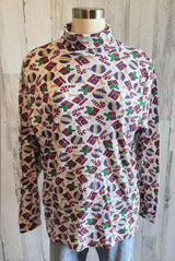 Vintage Christmas Turtleneck Size XL whimsical kitschy‎ Photo 0