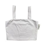 NWT Wild Meadow Textured Crop Tank Top Off White Clean Girl Cami M Photo 0