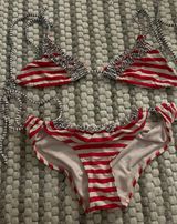 red white and blue triangle bikini Size XS Photo 0