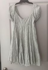 Altard State- Green And White Mini Dress Photo 0