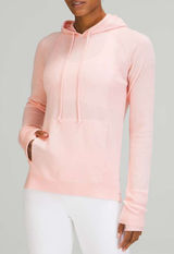 Lululemon Light 100% Merino Wool Hoodie Pullover Sweater Knit‎ Pink Mist Size S Photo 0