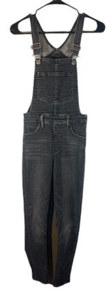 Levi's Black One Piece Carpenter BIB Tapered Leg Denim Jean Overall Women Sz 26 Photo 0