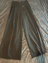 Friends Fashion Black Wide Leg Pleated Trousers High Waisted EU Made Pants Photo 0