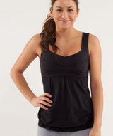 Lululemon Black Tame Me Tank Athleisure Yoga Pilates Gym Running Photo 0