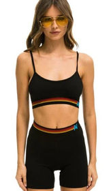 LOGO 4 INCH HI-RISE BIKER SHORT - Aviator Nation Photo 0