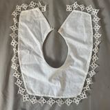 Vtg Handmade White Lace Collar Removable Crochet Trim‎ Cottagecore O/S Bib Neck Photo 0