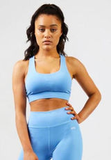 AYBL Women's Light Blue Sports Bra Activewear Top Photo 0