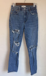 Abercrombie & Fitch Curve Love The Skinny High Rise Jeans Size 25 0R Photo 0