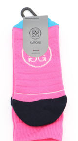 G/FORE Ladies Pray For Birdies Crew Golf Socks Knockout Pink M/L GLA000005 NEW Photo 0