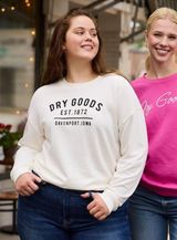 Dry Goods Sweatshirt Crewneck Grey Originality Oversized Photo 0