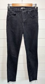 Good American Black Skinny High-Rise Jeans Size 6/28 Photo 0