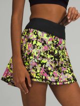 Lululemon • Pace Rival Mid-Rise Skirt Inflected Highlight Yellow Multi / Black Photo 0