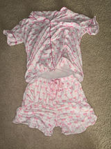 adorable pink bow pajama set Photo 0