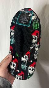 Disney Tim Burtons The Nightmare Before Christmas Fuzzy Babba Slipper Socks NEW Photo 0
