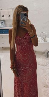 pink prom dress Size 4 Photo 0