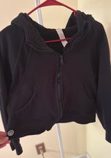 Purvelo Cropped Black Zipup Jacket Size 8 Photo 0